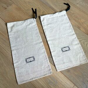 New Authentic Gucci Dust Bags (2) with Black Logo
